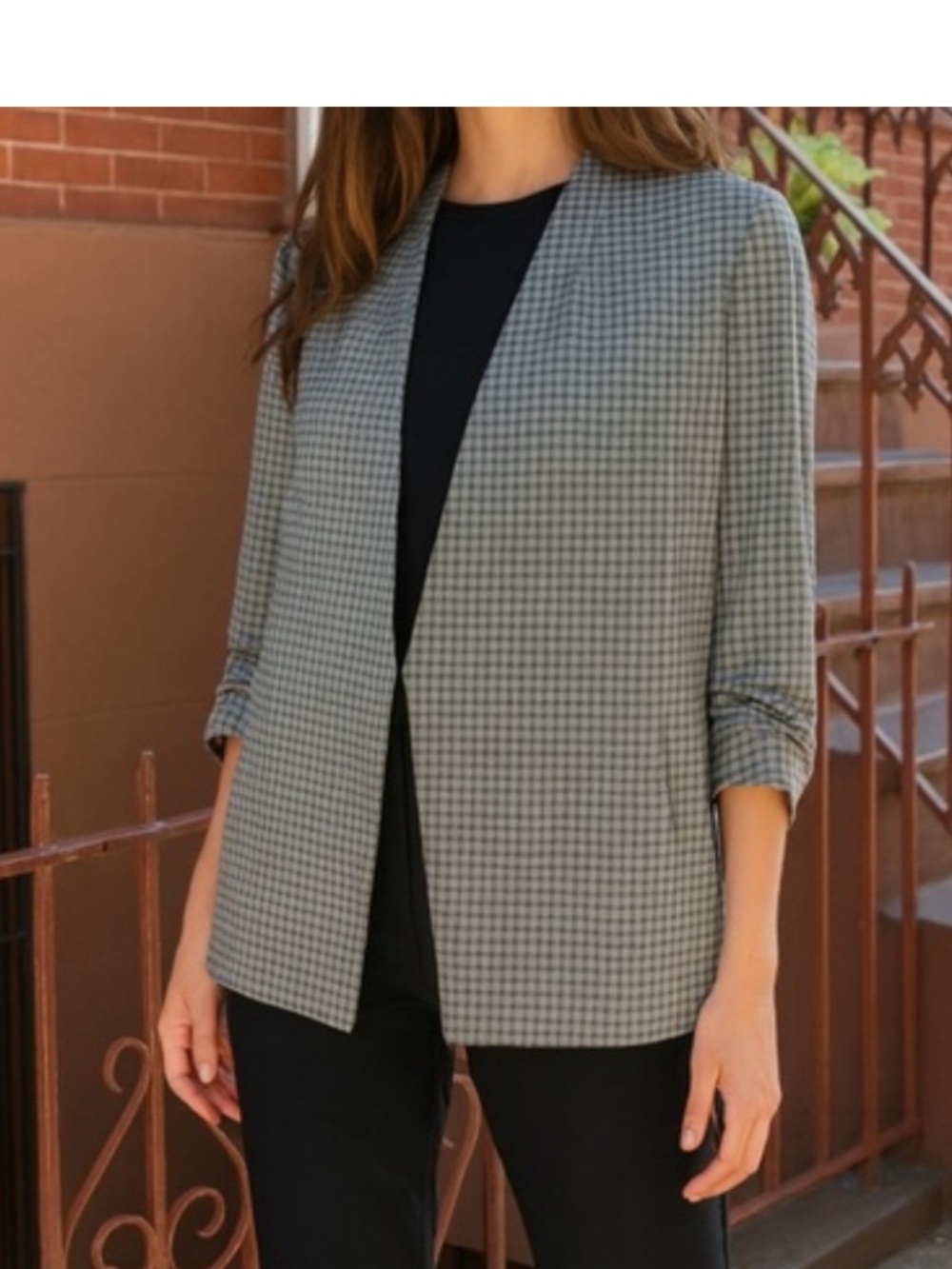 babaton power blazer 8 houndstooth